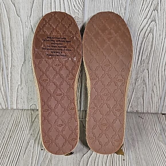 UGG Indah Marrakech Green Blue Cotton Flats Womens Size 7 NEW - Picture 7 of 12